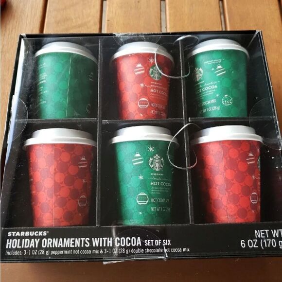 Set of 6 Starbucks ornaments - Picture 3 of 3